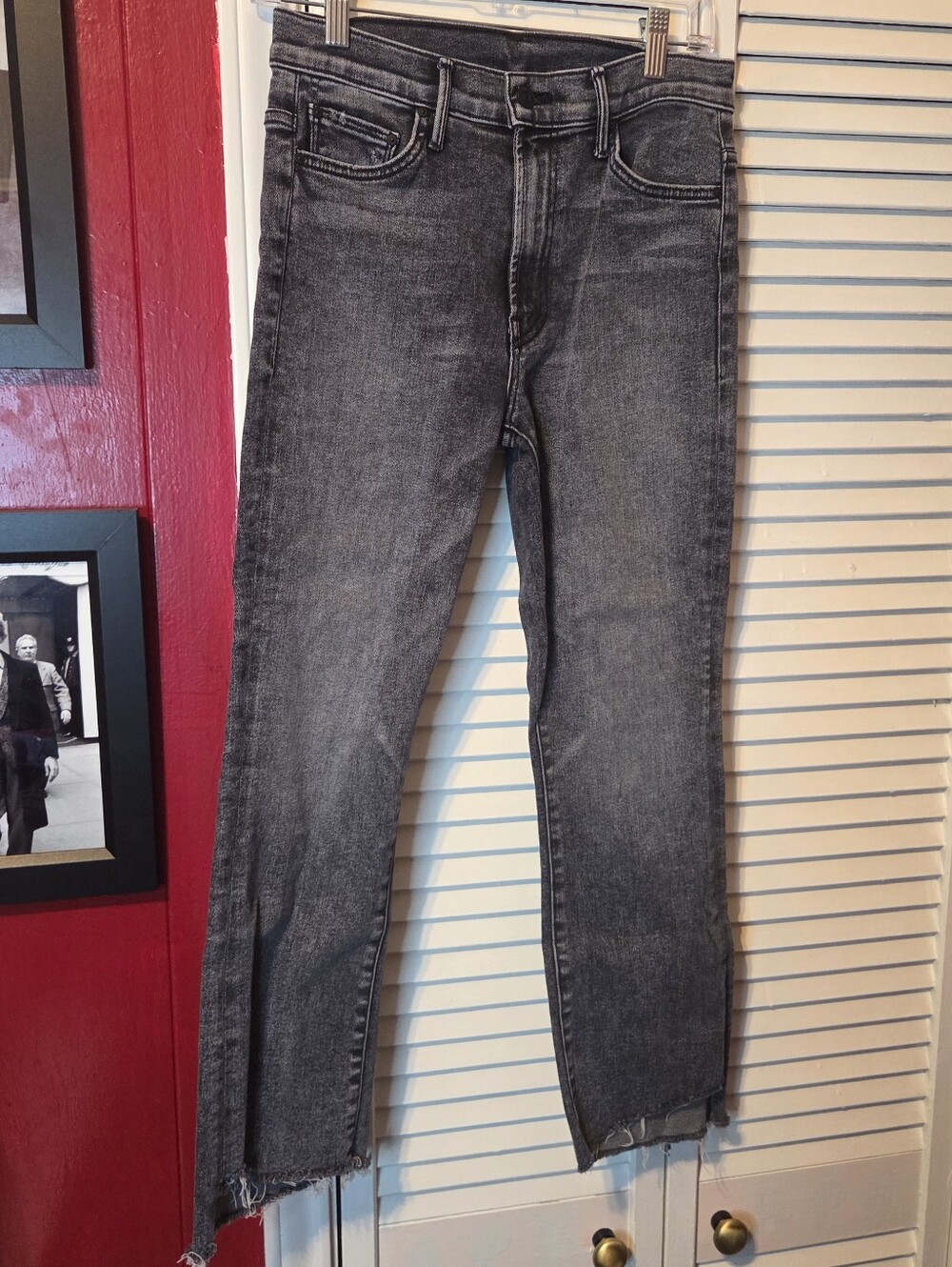 Mint Condition!! MOTHER Denim The Insider Step Crop Fray - Train Stops SZ 28 - Picture 5 of 14